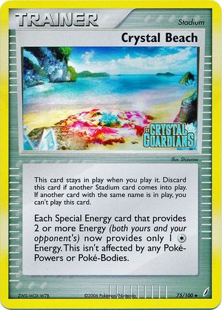 Crystal Beach (75/100) (Stamped) [EX: Crystal Guardians] | Gam3 Escape
