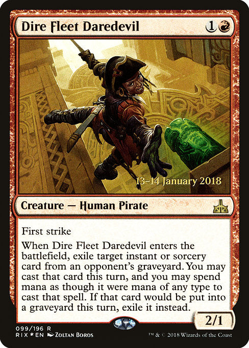 Dire Fleet Daredevil [Rivals of Ixalan Promos] | Gam3 Escape