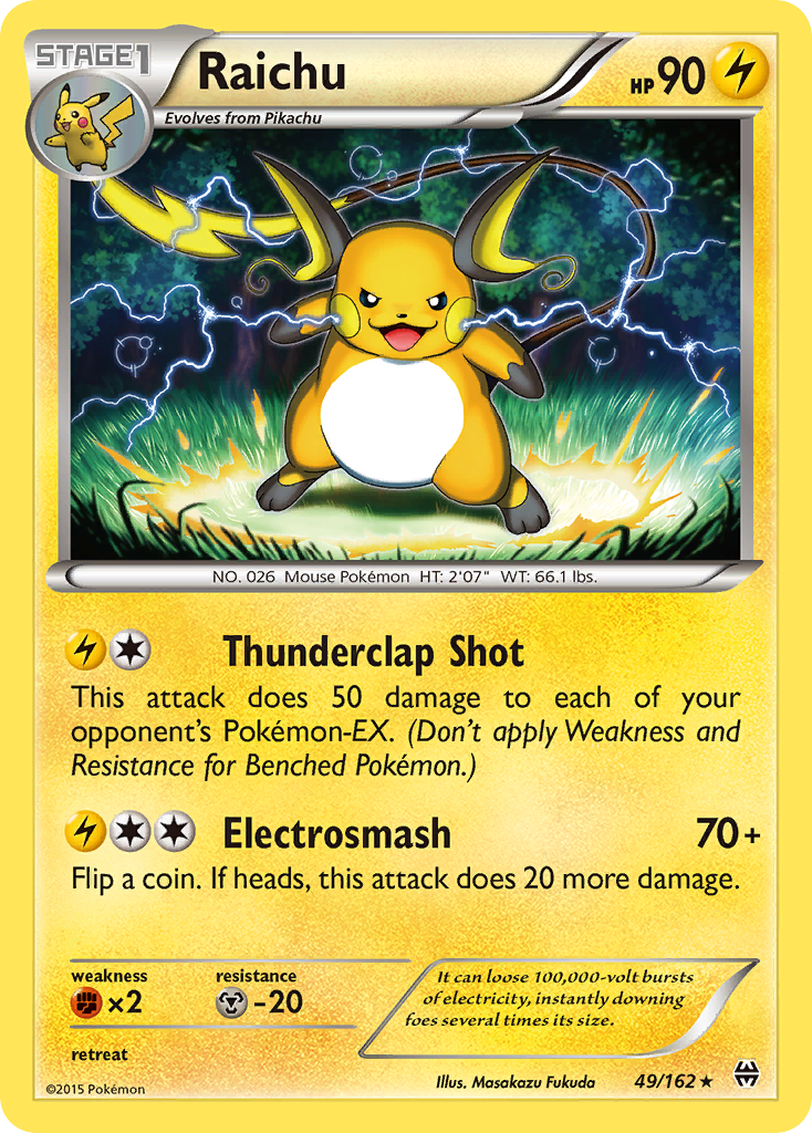 Raichu (49/162) [XY: BREAKthrough] | Gam3 Escape