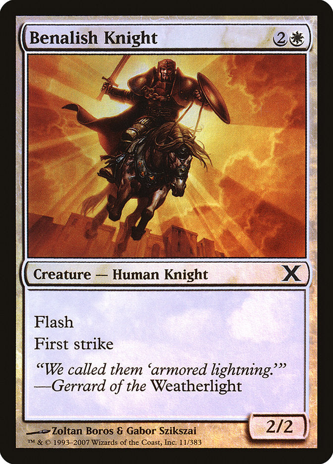 Benalish Knight (Premium Foil) [Tenth Edition] | Gam3 Escape