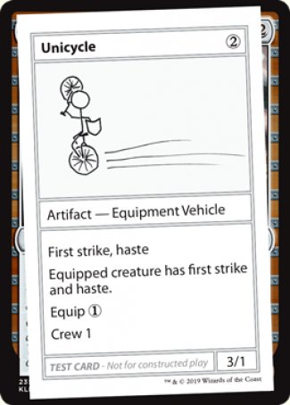 Unicycle (2021 Edition) [Mystery Booster Playtest Cards] | Gam3 Escape
