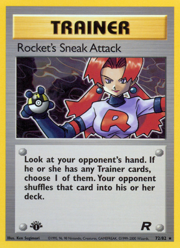 Rocket's Sneak Attack (72/82) [Team Rocket 1st Edition] | Gam3 Escape