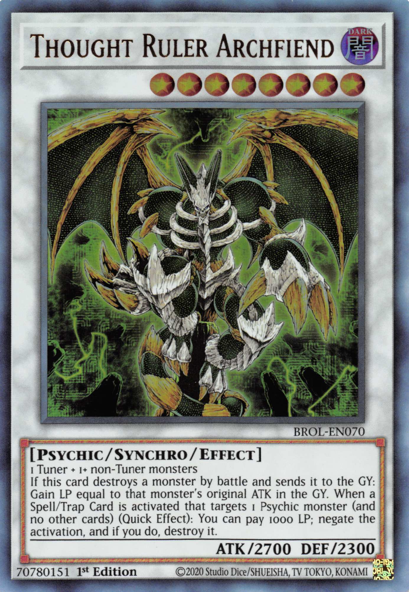 Thought Ruler Archfiend [BROL-EN070] Ultra Rare | Gam3 Escape