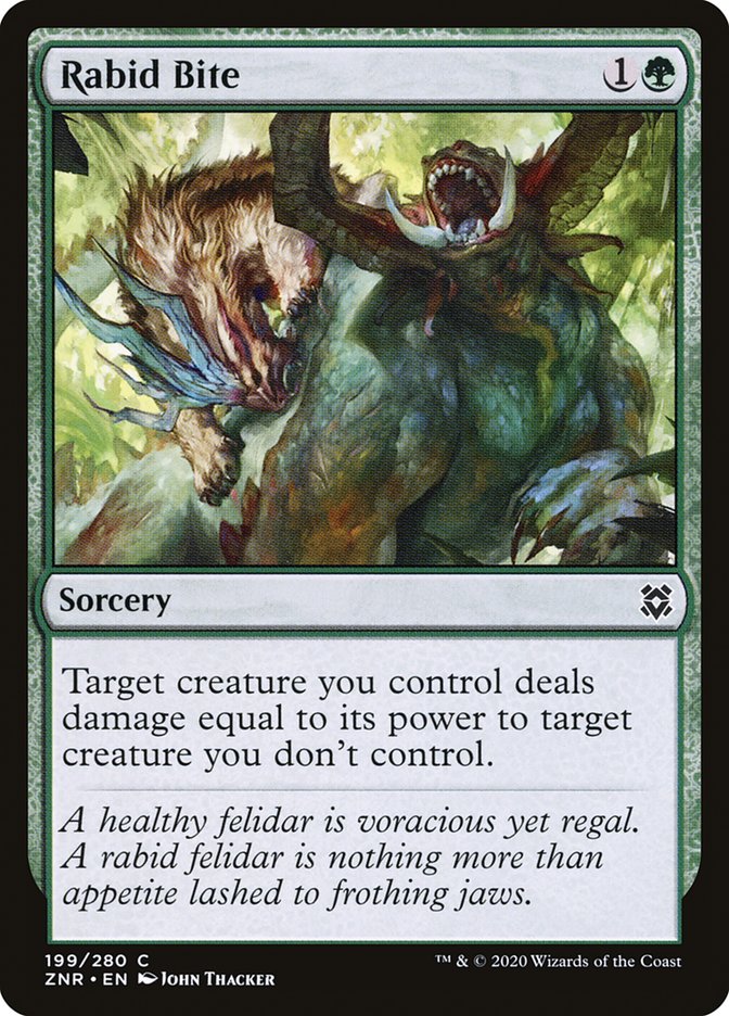 Rabid Bite [Zendikar Rising] | Gam3 Escape