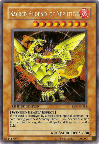 Sacred Phoenix of Nephthys [EEN-ENSE3] Secret Rare | Gam3 Escape