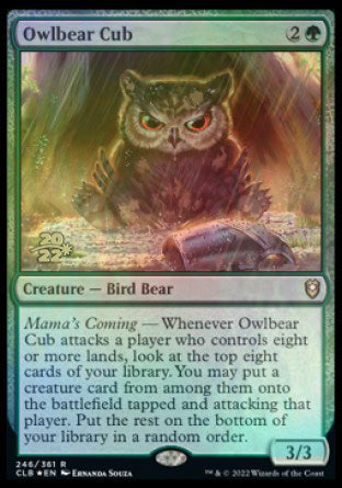 Owlbear Cub [Commander Legends: Battle for Baldur's Gate Prerelease Promos] | Gam3 Escape