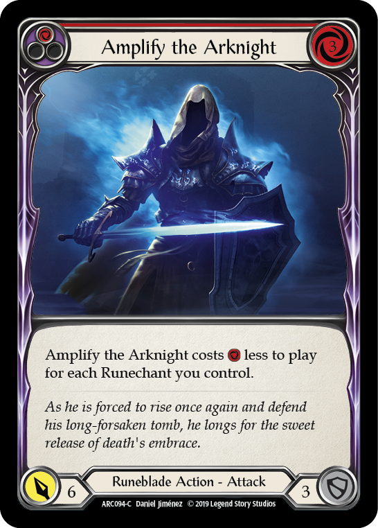 Amplify the Arknight (Red) [ARC094-C] 1st Edition Rainbow Foil | Gam3 Escape