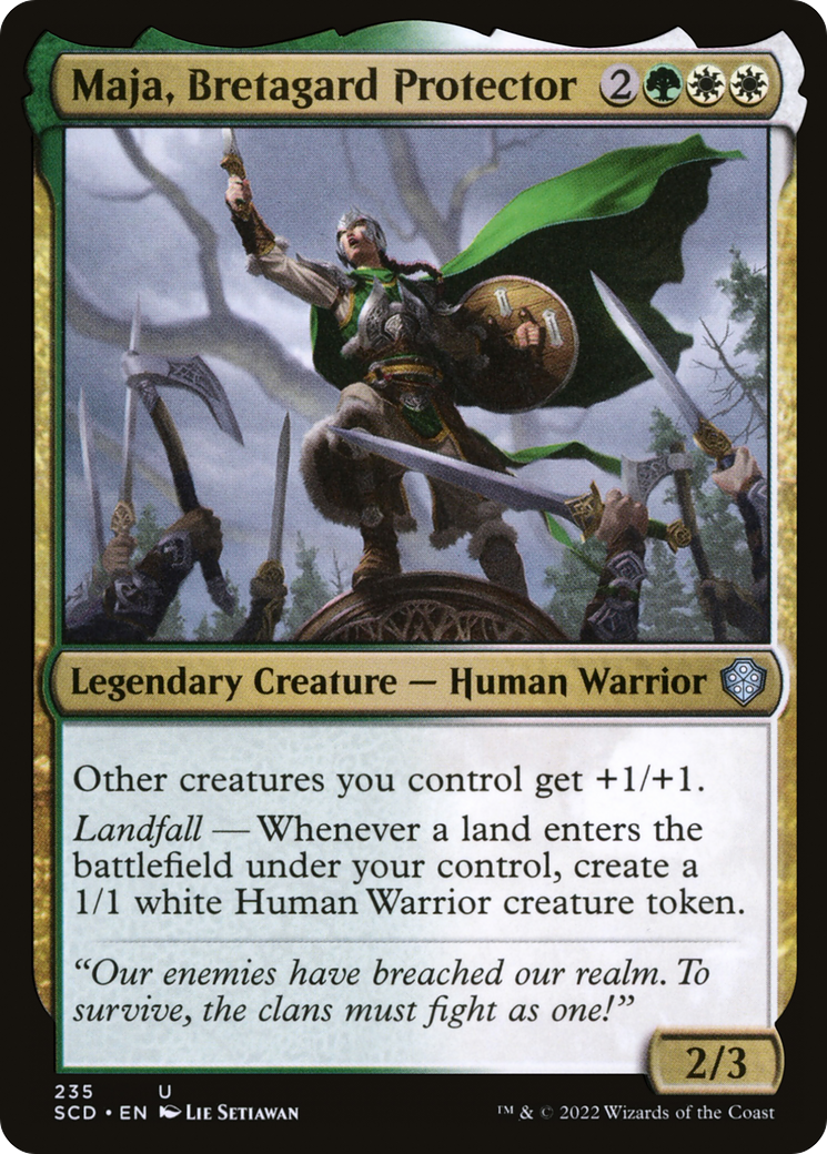 Maja, Bretagard Protector [Starter Commander Decks] | Gam3 Escape