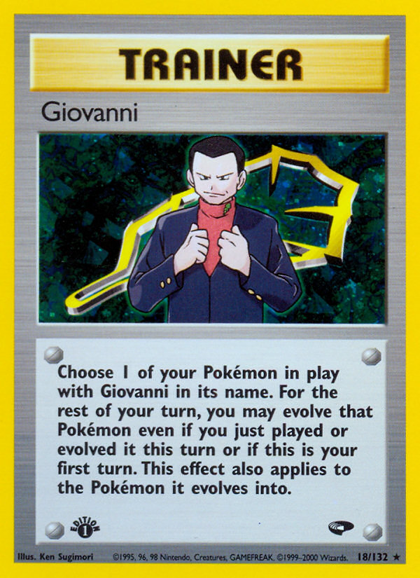 Giovanni (18/132) [Gym Challenge 1st Edition] | Gam3 Escape