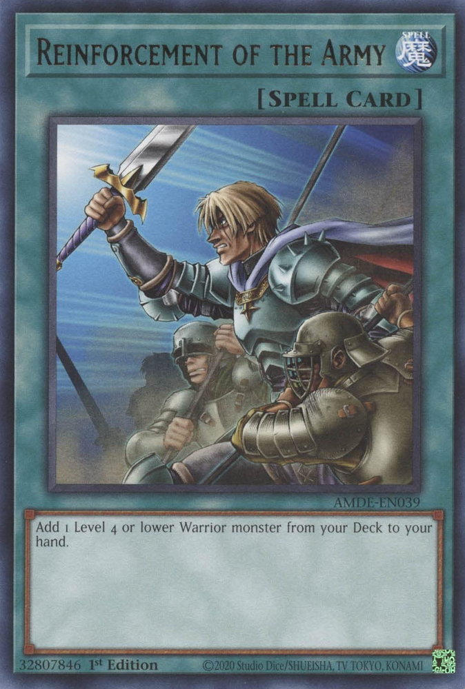 Reinforcement of the Army [AMDE-EN039] Rare | Gam3 Escape