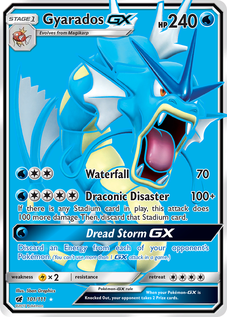 Gyarados GX (101/111) [Sun & Moon: Crimson Invasion] | Gam3 Escape