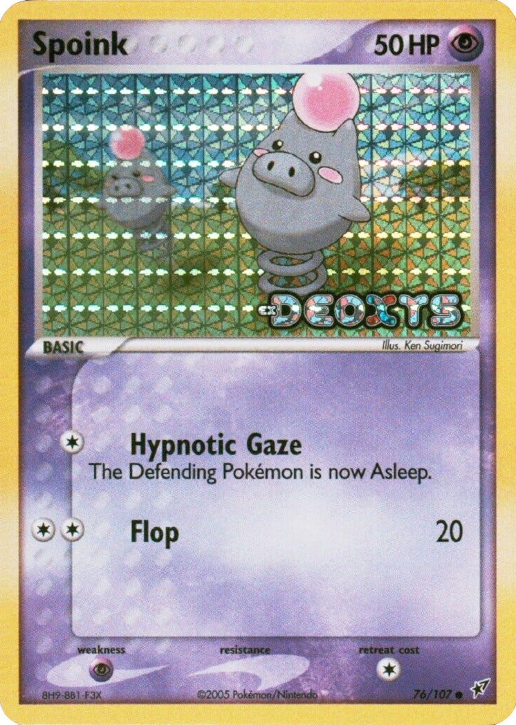 Spoink (76/107) (Stamped) [EX: Deoxys] | Gam3 Escape