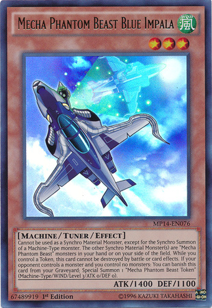 Mecha Phantom Beast Blue Impala [MP14-EN076] Ultra Rare | Gam3 Escape