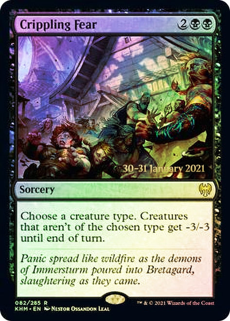 Crippling Fear  [Kaldheim Prerelease Promos] | Gam3 Escape