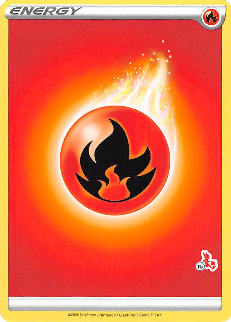 Fire Energy (Cinderace Stamp #16) [Battle Academy 2022] | Gam3 Escape