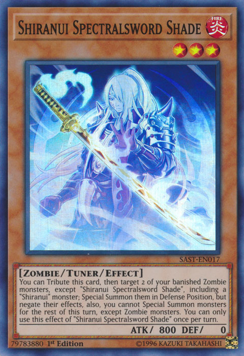 Shiranui Spectralsword Shade [SAST-EN017] Super Rare | Gam3 Escape