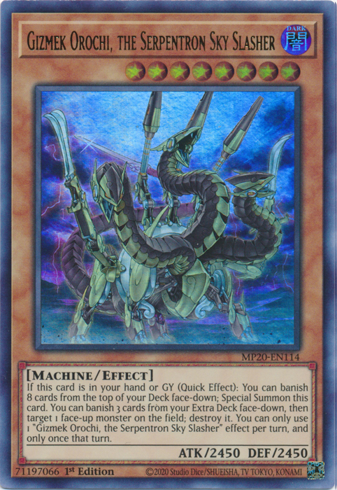 Gizmek Orochi, the Serpentron Sky Slasher [MP20-EN114] Ultra Rare | Gam3 Escape