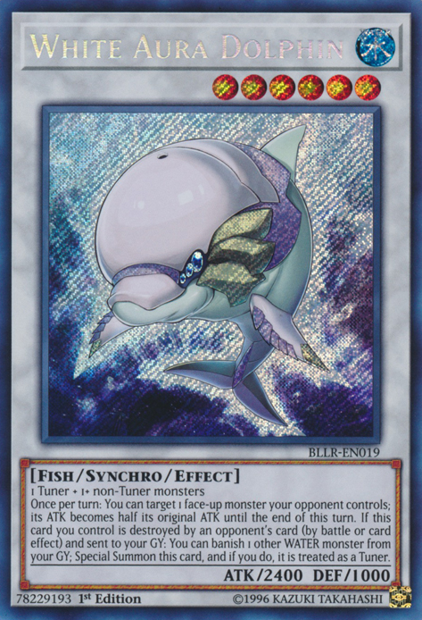 White Aura Dolphin [BLLR-EN019] Secret Rare | Gam3 Escape