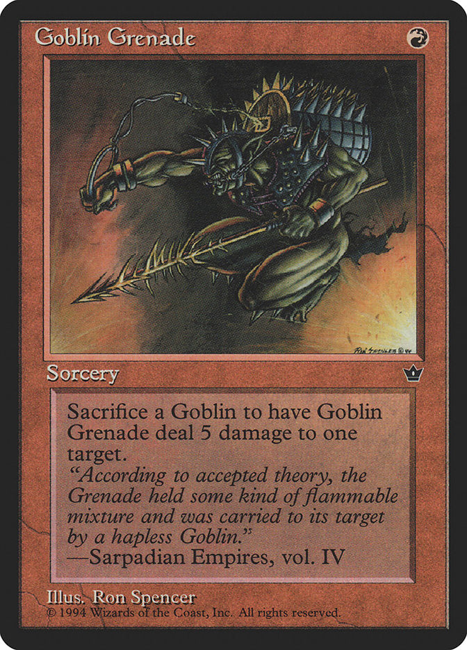 Goblin Grenade (Ron Spencer) [Fallen Empires] | Gam3 Escape