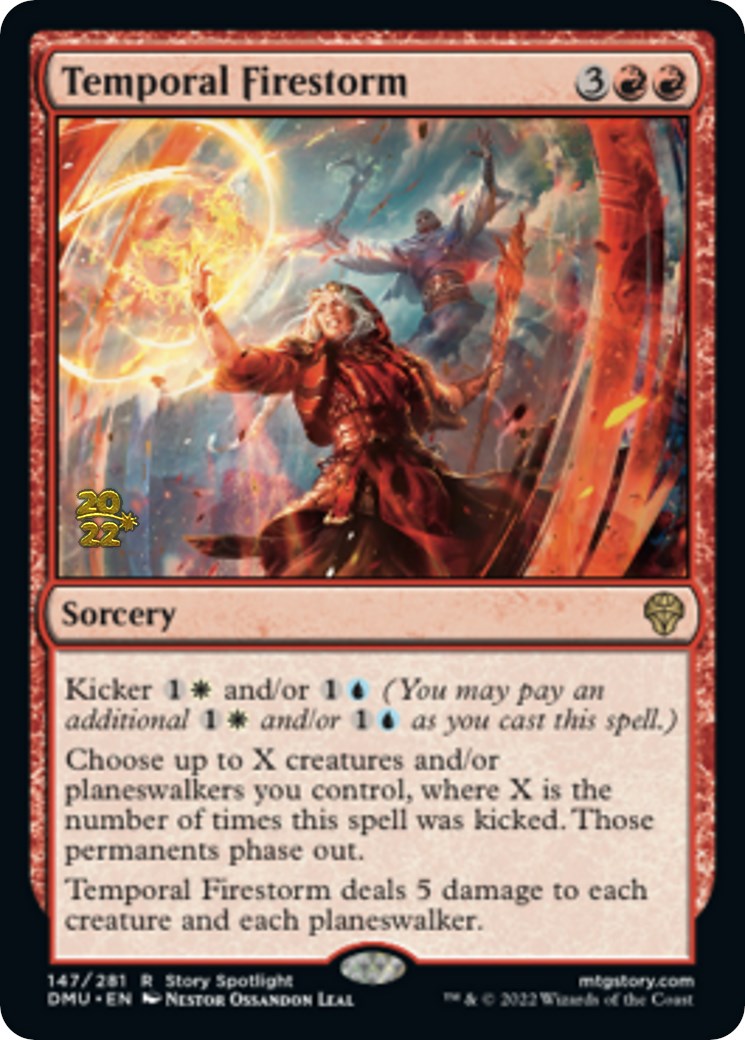 Temporal Firestorm [Dominaria United Prerelease Promos] | Gam3 Escape