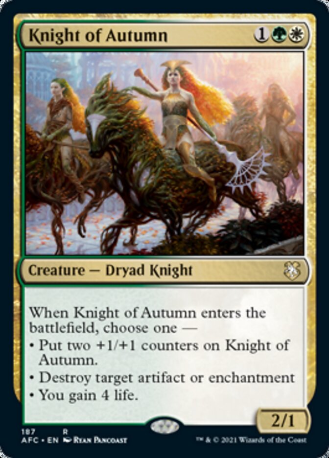 Knight of Autumn [Dungeons & Dragons: Adventures in the Forgotten Realms Commander] | Gam3 Escape