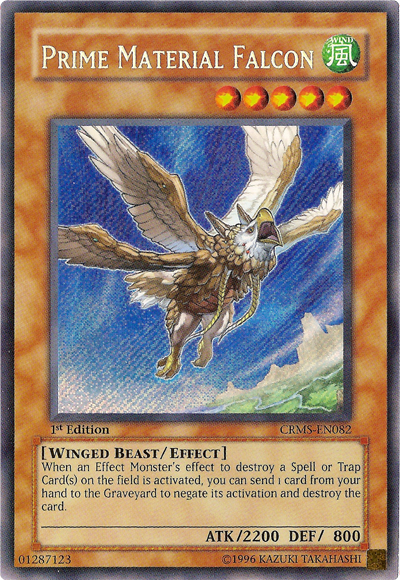 Prime Material Falcon [CRMS-EN082] Secret Rare | Gam3 Escape