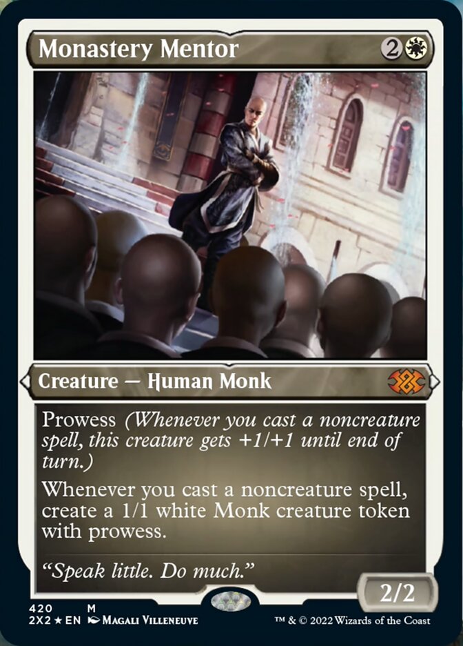 Monastery Mentor (Foil Etched) [Double Masters 2022] | Gam3 Escape