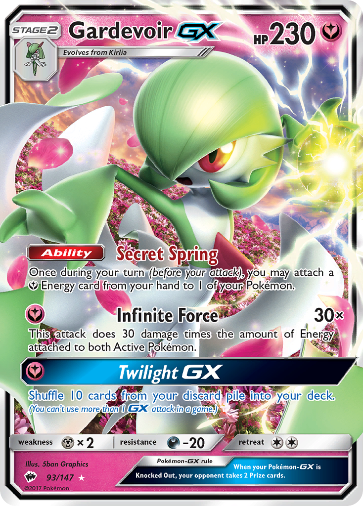 Gardevoir GX (93/147) [Sun & Moon: Burning Shadows] | Gam3 Escape