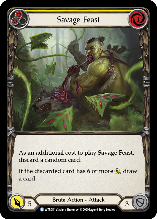 Savage Feast (Yellow) [WTR015] Unlimited Normal | Gam3 Escape