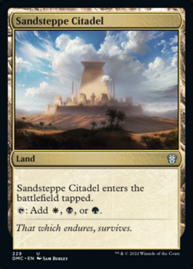 Sandsteppe Citadel [Dominaria United Commander] | Gam3 Escape