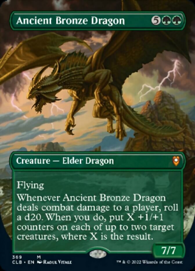 Ancient Bronze Dragon (Borderless Alternate Art) [Commander Legends: Battle for Baldur's Gate] | Gam3 Escape