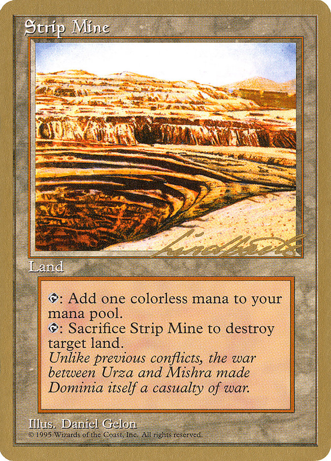 Strip Mine (Leon Lindback) [Pro Tour Collector Set] | Gam3 Escape