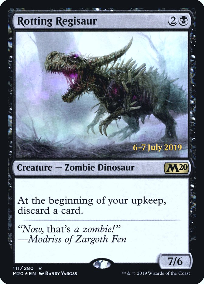 Rotting Regisaur  [Core Set 2020 Prerelease Promos] | Gam3 Escape