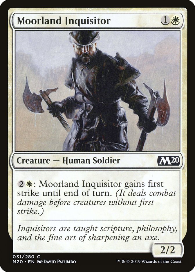 Moorland Inquisitor [Core Set 2020] | Gam3 Escape