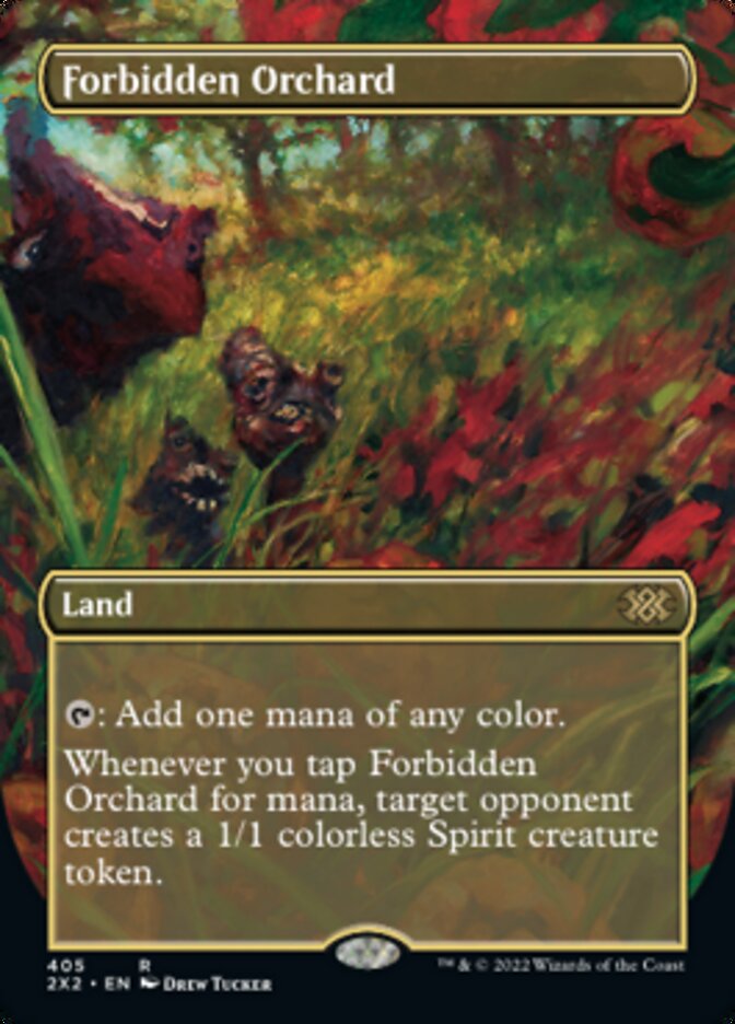 Forbidden Orchard (Borderless Alternate Art) [Double Masters 2022] | Gam3 Escape