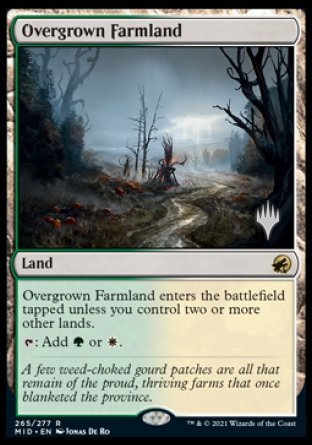 Overgrown Farmland (Promo Pack) [Innistrad: Midnight Hunt Promos] | Gam3 Escape