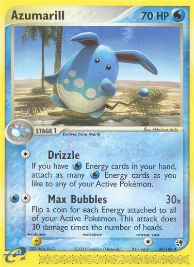 Azumarill (30/100) [EX: Sandstorm] | Gam3 Escape