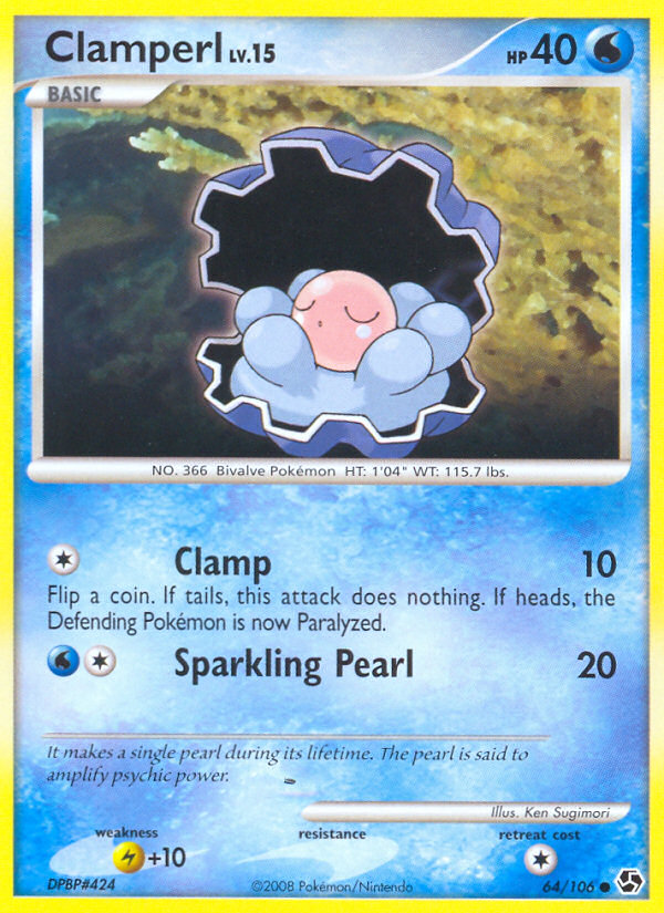 Clamperl (64/106) [Diamond & Pearl: Great Encounters] | Gam3 Escape