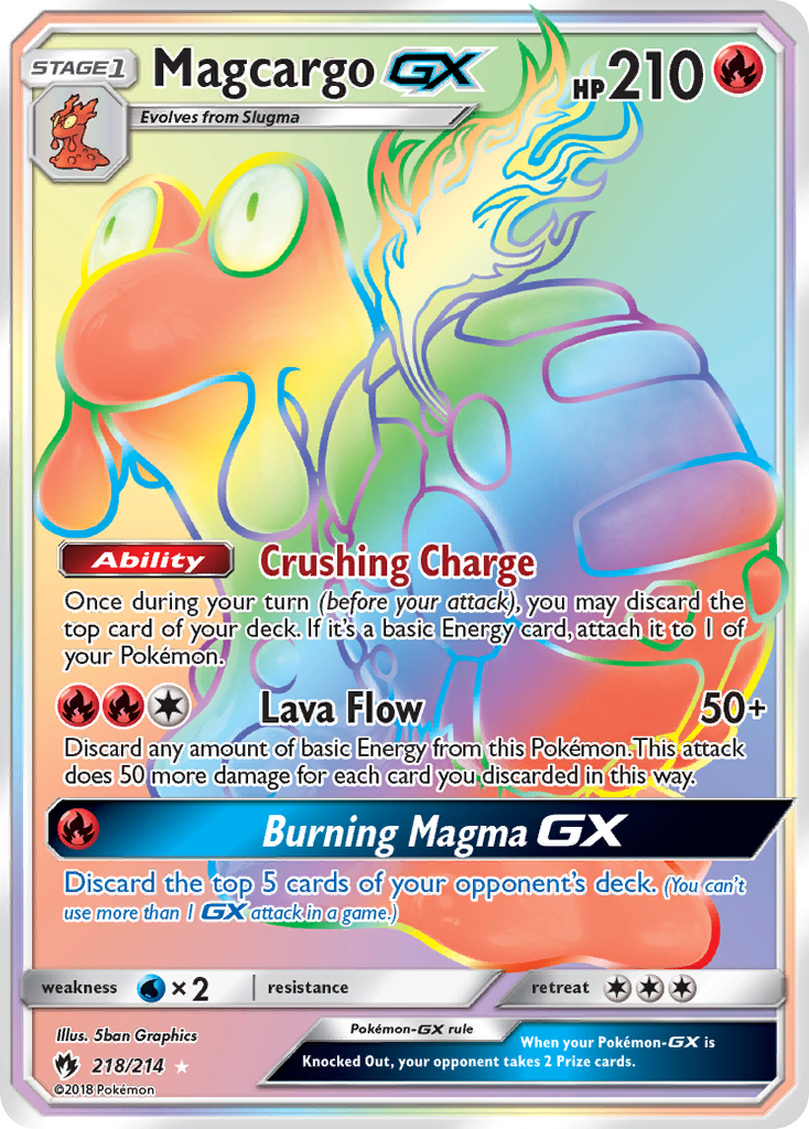 Magcargo GX (218/214) [Sun & Moon: Lost Thunder] | Gam3 Escape