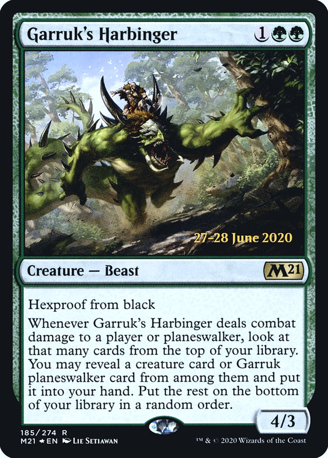 Garruk's Harbinger  [Core Set 2021 Prerelease Promos] | Gam3 Escape