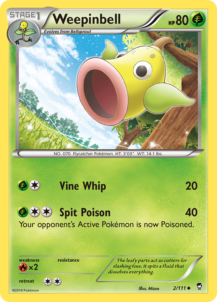 Weepinbell (2/111) [XY: Furious Fists] | Gam3 Escape