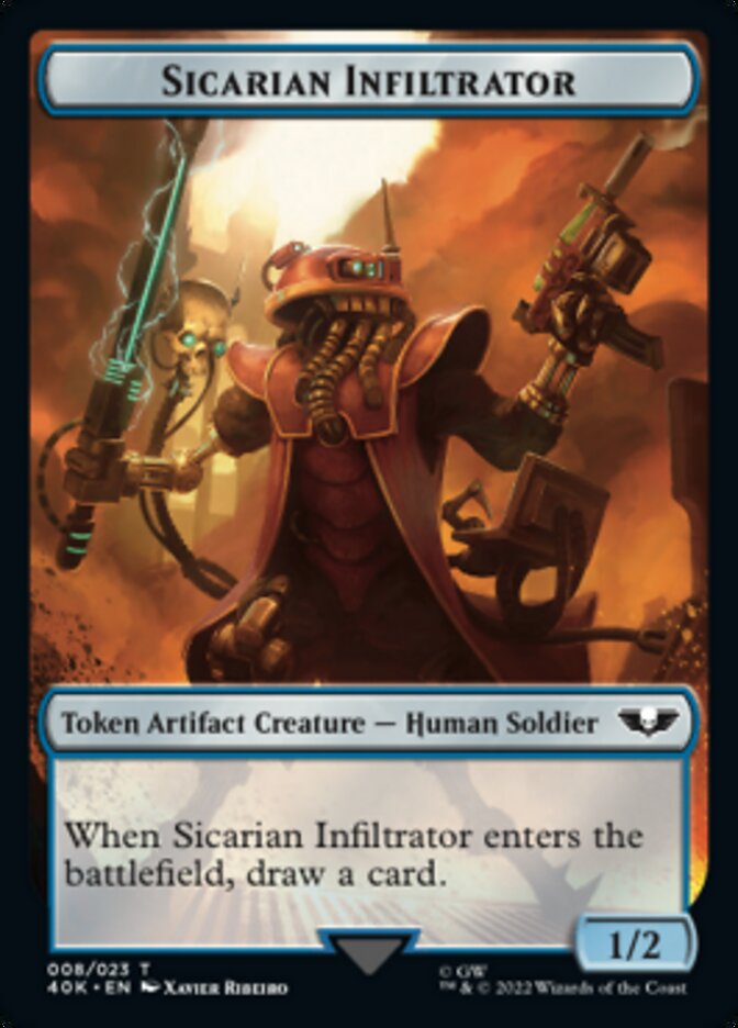 Soldier (003) // Sicarian Infiltrator Double-sided Token [Universes Beyond: Warhammer 40,000 Tokens] | Gam3 Escape