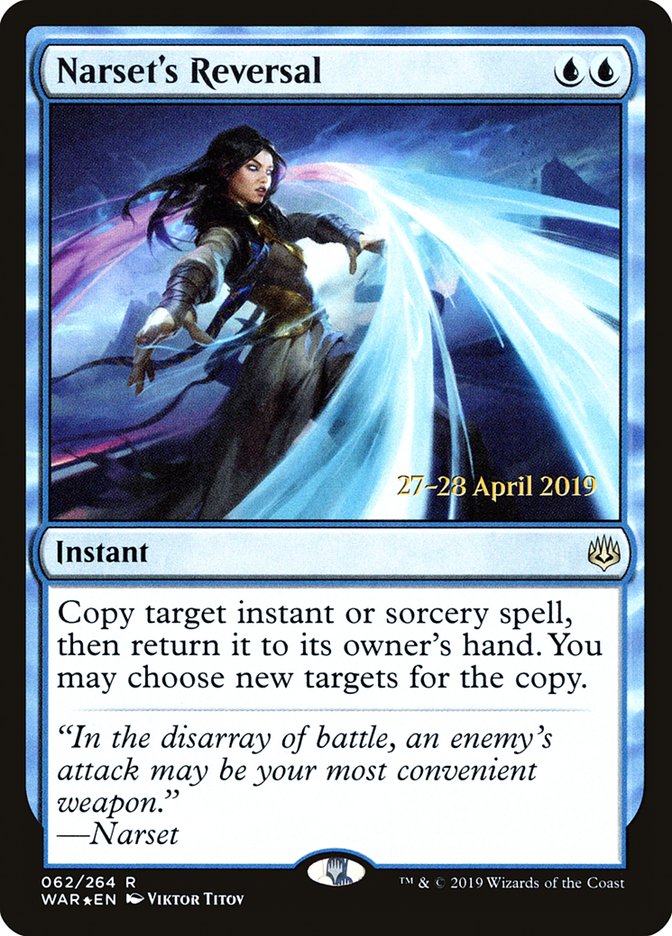 Narset's Reversal  [War of the Spark Prerelease Promos] | Gam3 Escape