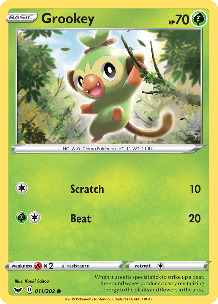 Grookey (011/202) [Sword & Shield: Base Set] | Gam3 Escape