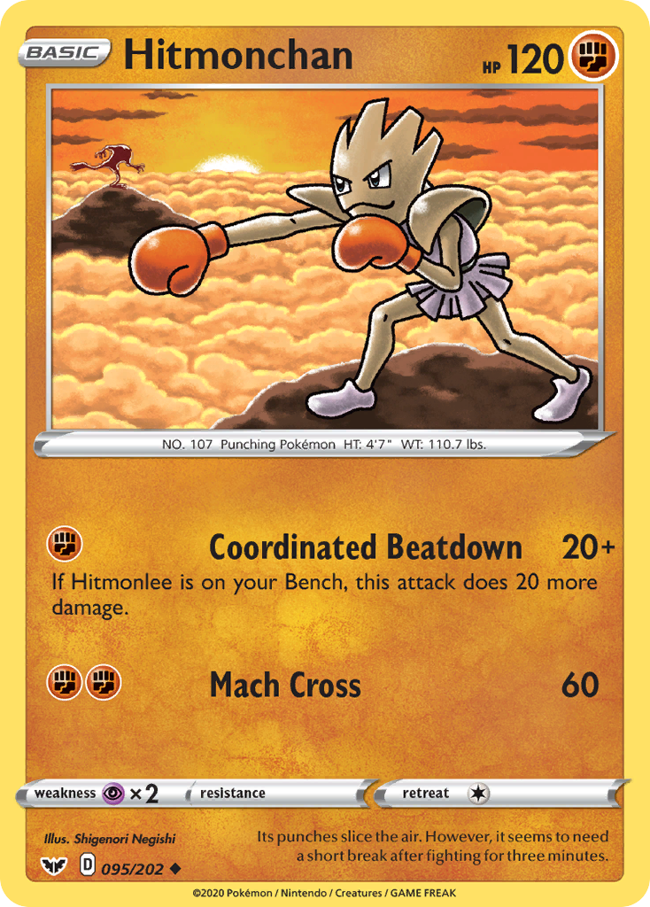 Hitmonchan (095/202) [Sword & Shield: Base Set] | Gam3 Escape