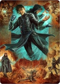 Jace, Mirror Mage 2 Art Card [Zendikar Rising Art Series] | Gam3 Escape