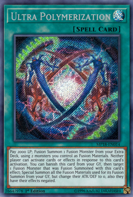 Ultra Polymerization [MP18-EN014] Secret Rare | Gam3 Escape