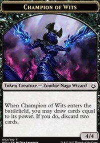 Champion of Wits // Warrior Double-sided Token [Hour of Devastation Tokens] | Gam3 Escape