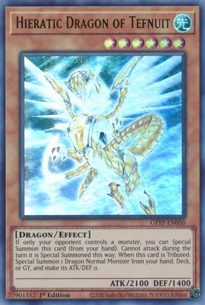 Hieratic Dragon of Tefnuit [GFTP-EN050] Ultra rare | Gam3 Escape
