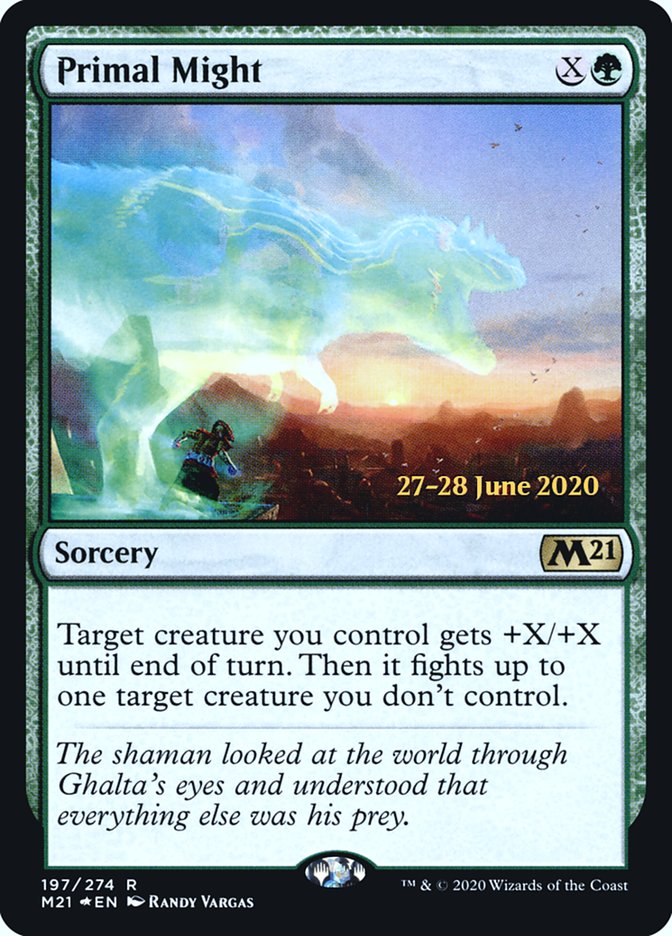 Primal Might  [Core Set 2021 Prerelease Promos] | Gam3 Escape